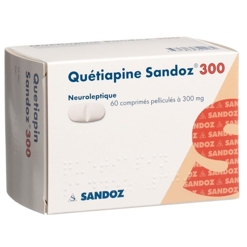 Doosje Quetiapine 300 mg van Sandoz