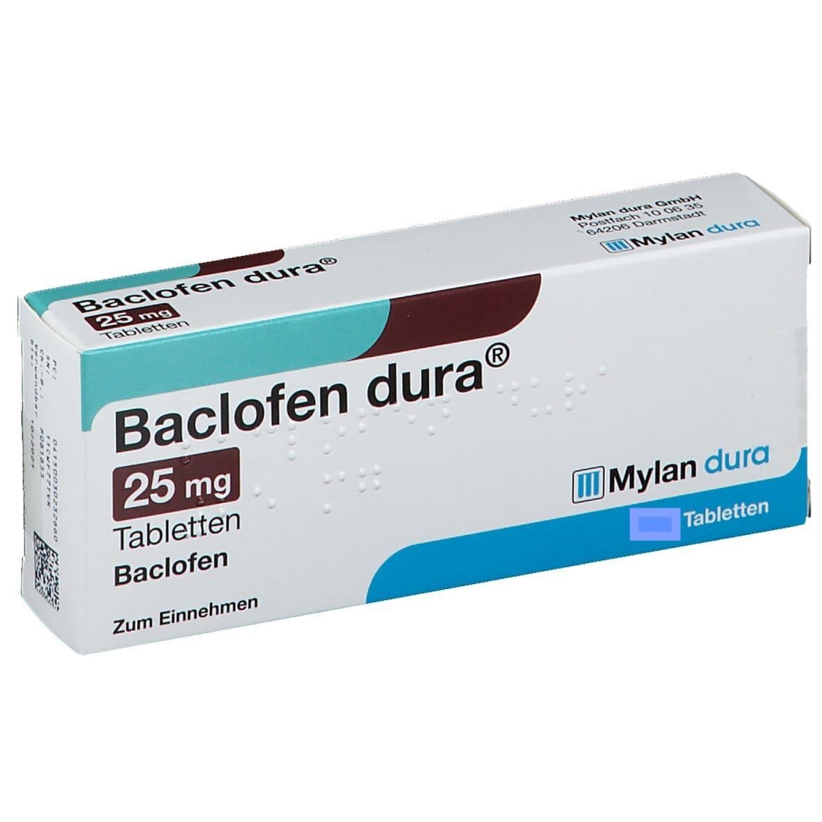 Doosje Baclofen 25 mg van Mylan